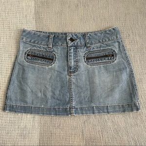 Y2K American eagle denim mini skirt